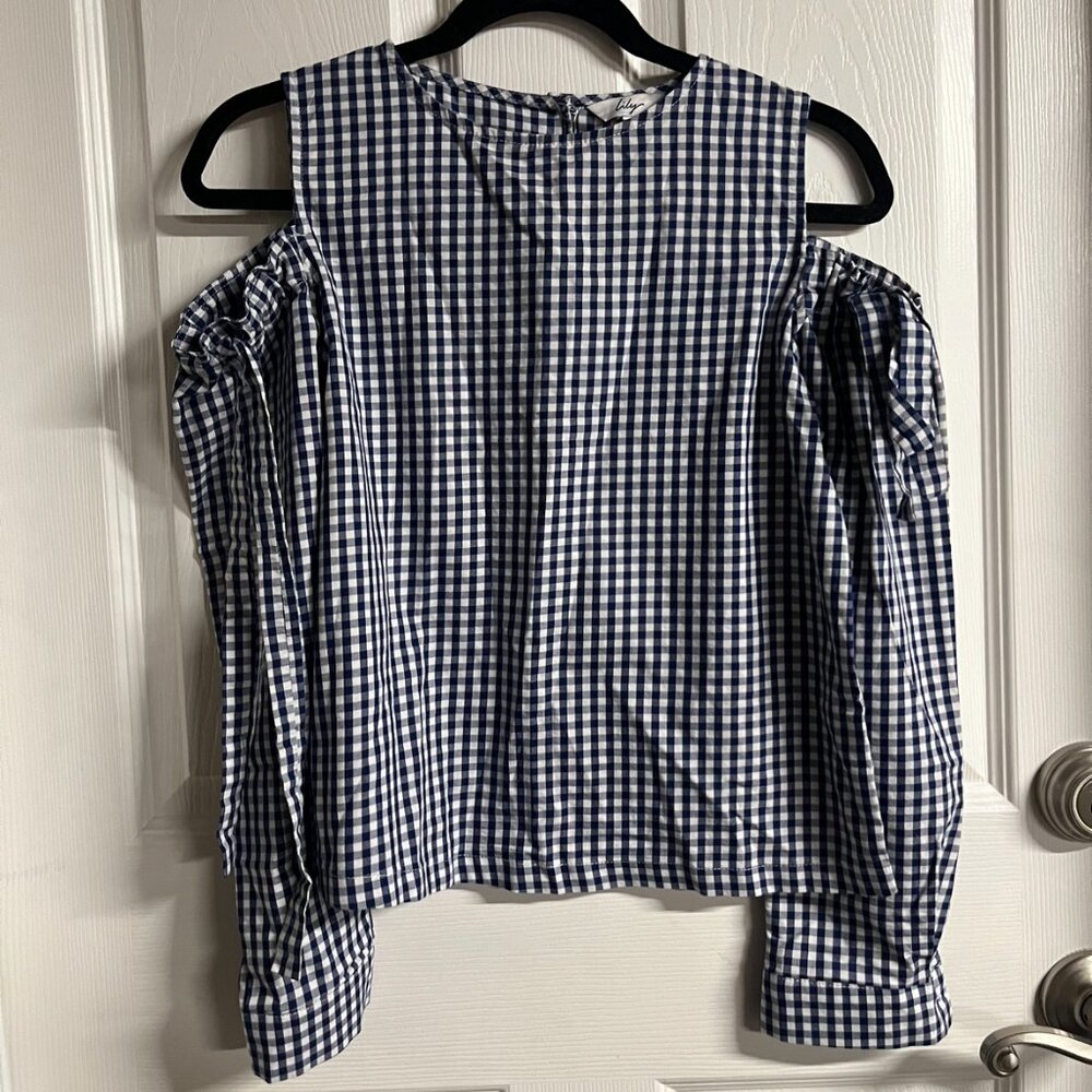 Gingham Off Shoulder Top